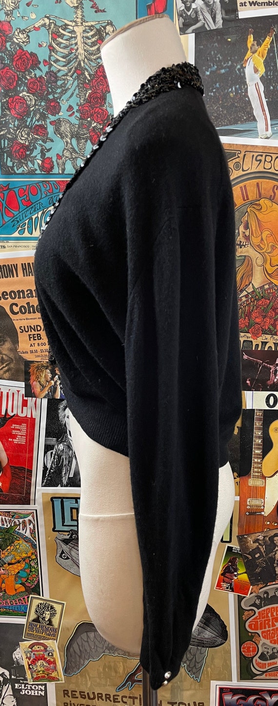 Vintage Women's 40s-50s Black Cashmere Stylecraft… - image 3