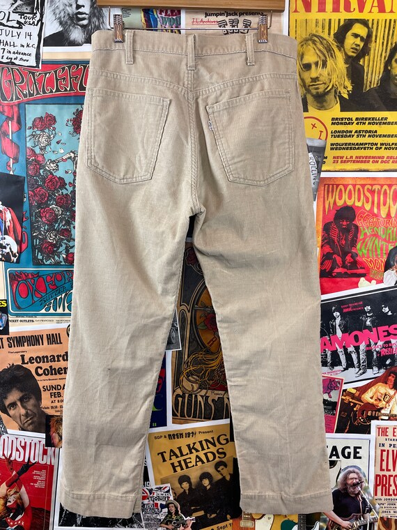 Vintage 70s Levi's Beige Corduroy Trousers 26W 31L