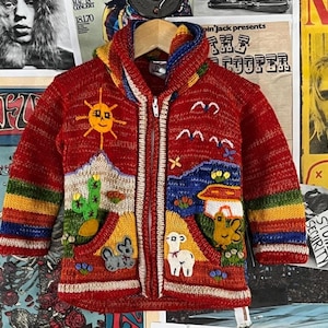 90s Rainbow Cardigan - Etsy