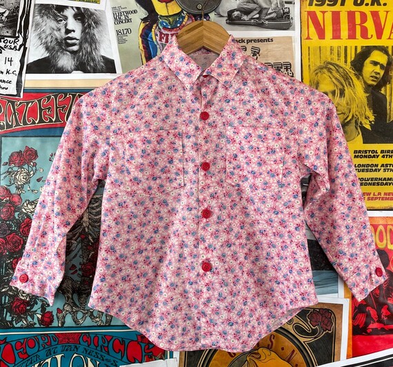 Camisa flores niña hotsell