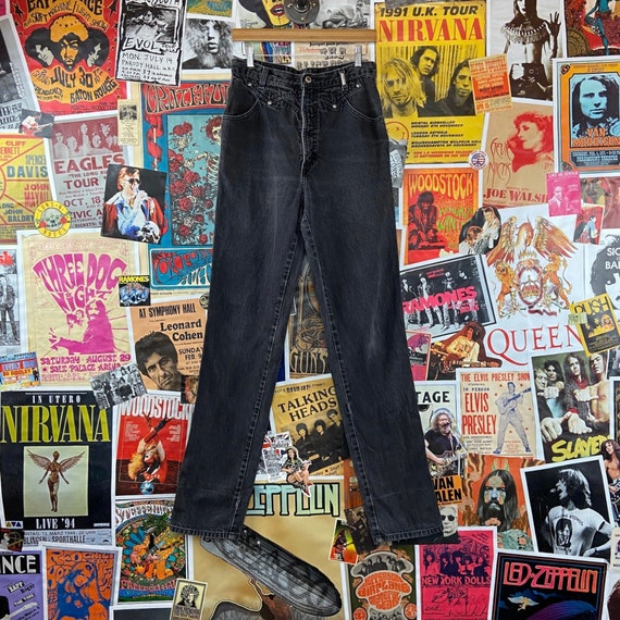 Vintage Women's 1980s-90s Black High 