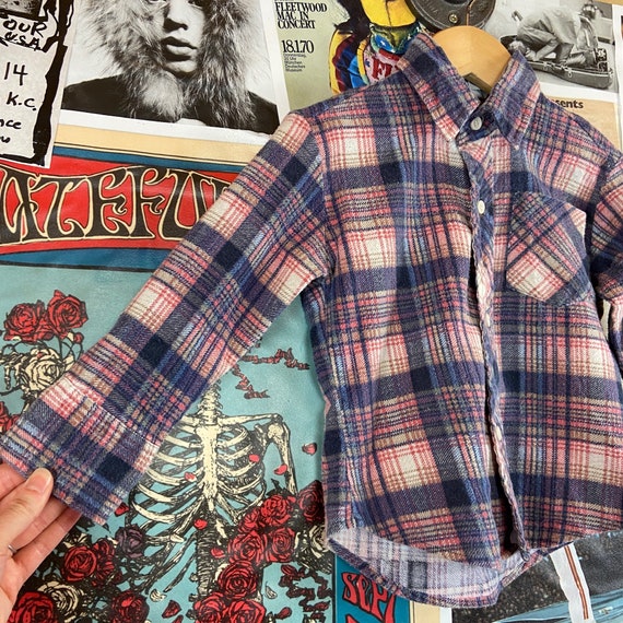 Vintage Toddler Kids 70s-80s Plaid JCPenney Toddl… - image 3