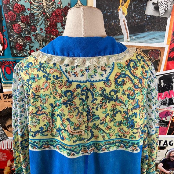 Vintage Women's Retro 60s-70s Floral Paisley Patc… - image 8