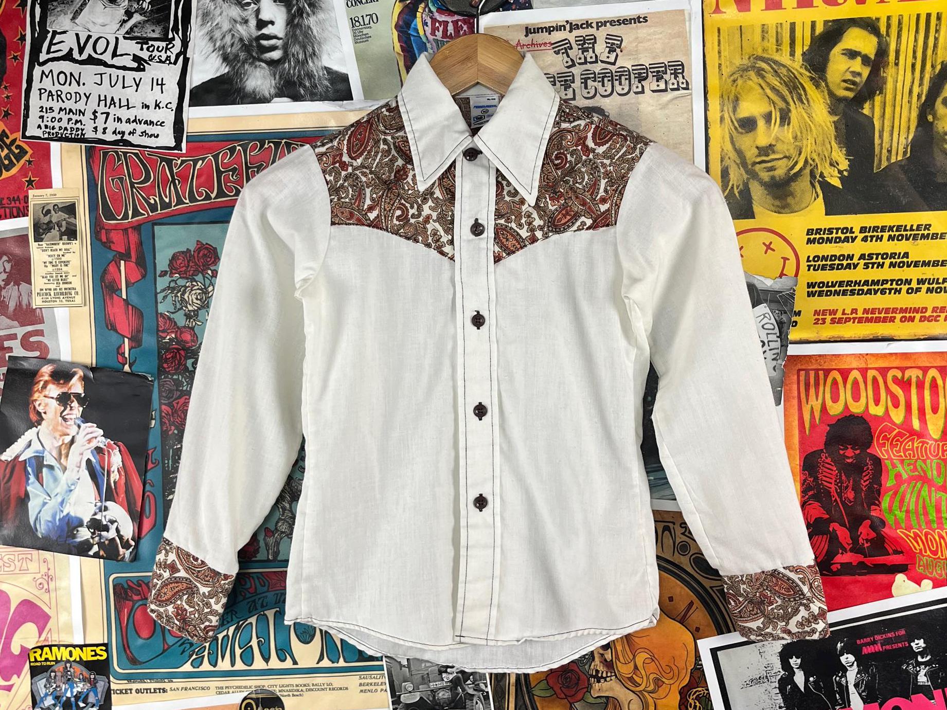 トップス 60s 70s Euro cotton open-collared shirt 60s DONEGAL S/S Open Collar Shirt | VOSTOK