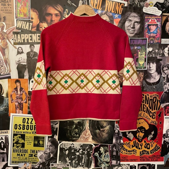 Vintage Women's 1960s Mod "Lima" Mock Neck Ski Swe