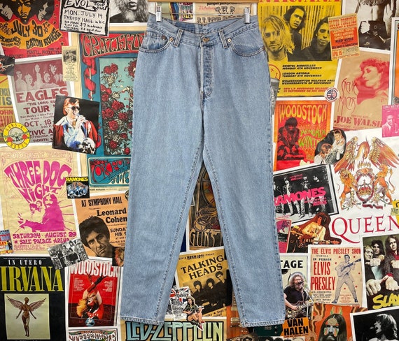 90s Vintage Faded Light Wash Levi's 501s 30x31 Denim - Etsy