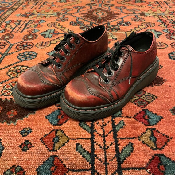 Vintage Women's 1990s Chunky Oxblood Red England D