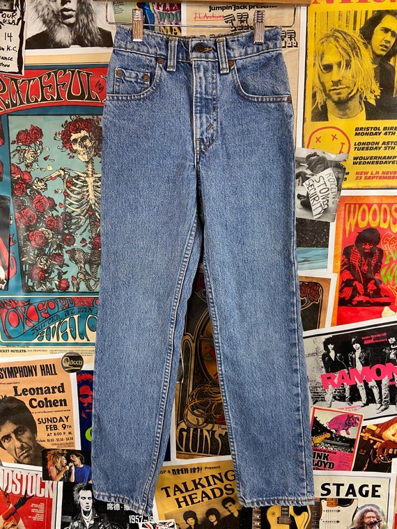 Vintage Kids 90s Medium Wash Straight Leg Levi's … - image 9