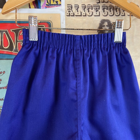 Vintage Retro Kids 70s-80s Blue Athletic Sportswear Gym Shorts Size 7 Slim,  Vintage Kids Gym Phys Ed PE Shorts, 70s Boys Girls Athletic 