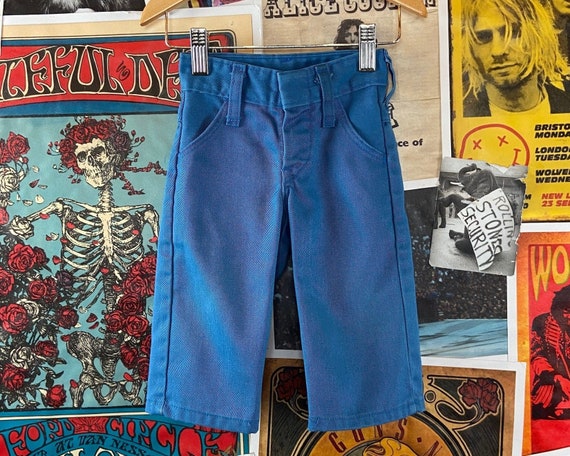 Vintage Baby Kids 1970s Blue 'dickies' Pants 70s - Etsy