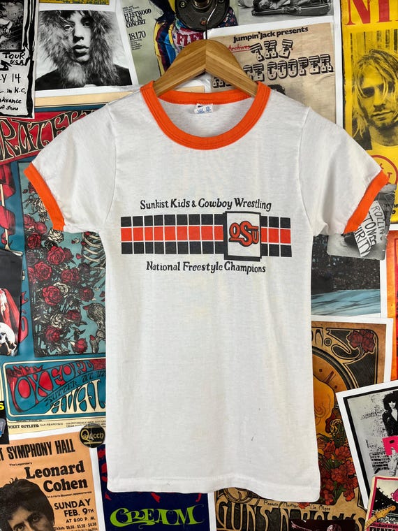 Vintage 70s-80s White Orange OSU Oregon State Sunkist Kids 