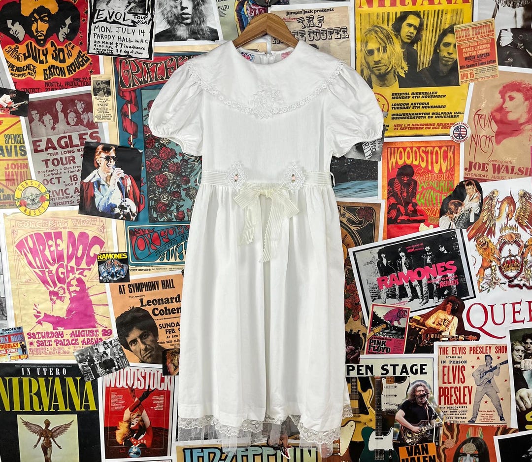 KIDS A-LINE FRILL DRESS 4-10 A NIGHT IN THE 90S