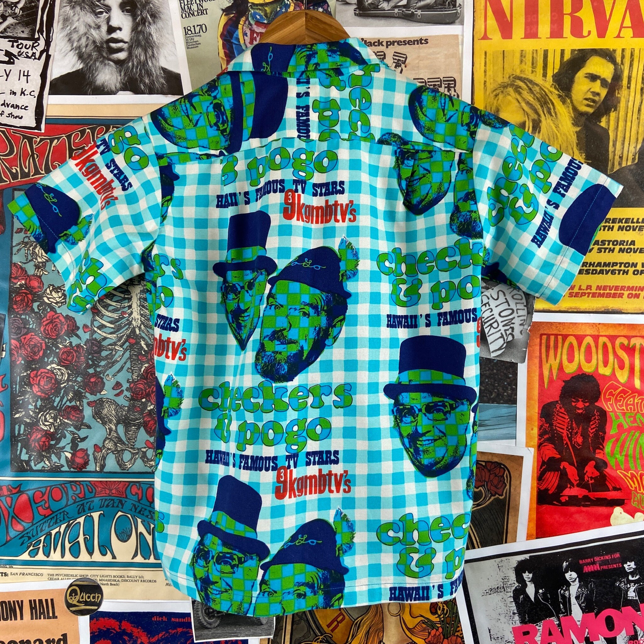 トップス special!! 60s aloha shirt vintage hawaiian shirt 60s colorful scenic aloha by