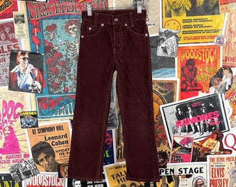 ヴィンテージ キッズ 70年代～80年代 グリーンコーデュロイ リーバイス 