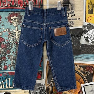 Vintage Baby Kids 70s-80s Plain Red Straight Wide Leg Elastic Waist Devil Dog Pants 9M Boy Girl 9 Months Retro Clothing