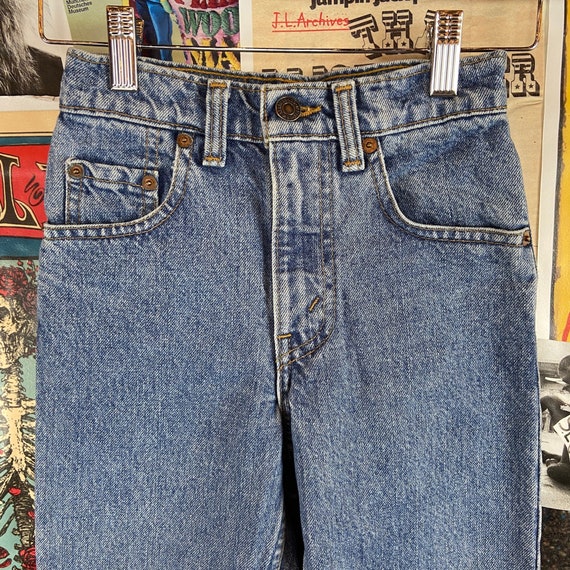 Vintage Kids 90s Medium Wash Straight Leg Levi's … - image 2