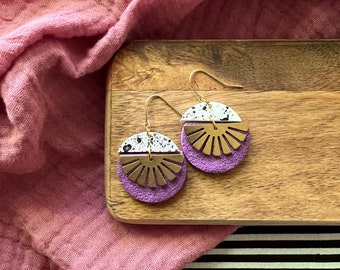 Summer Graffiti Collection - Modern Clay Earrings -Clay Dangle Earrings - Clay Earrings -Happy Jewelry - Colorful Earrings - Summer Earrings