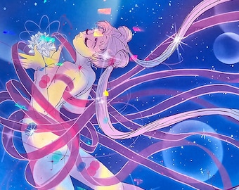 Sailor Moon HOLOGRAPHIC Transformation Print 8"x10"