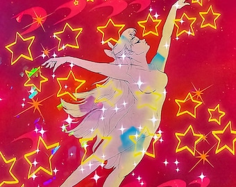Sailor Venus HOLOGRAPHIC Transformation Print 8"x10"