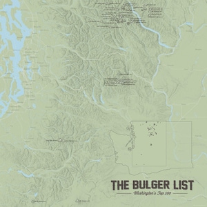 Washington 'Bulger List' Karte Poster