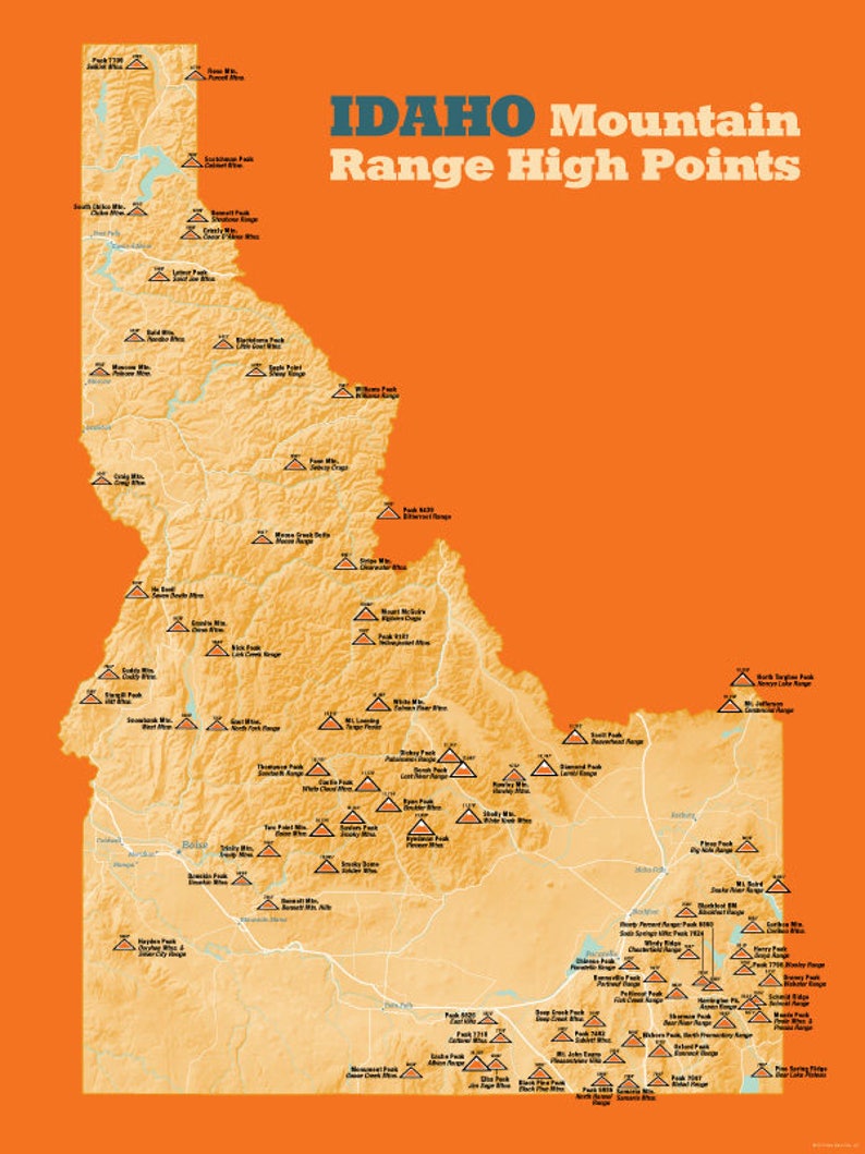 Idaho Mountains Map: Your Guide to Adventure