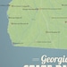 Georgia State Parks Map 11x14 Print - Etsy