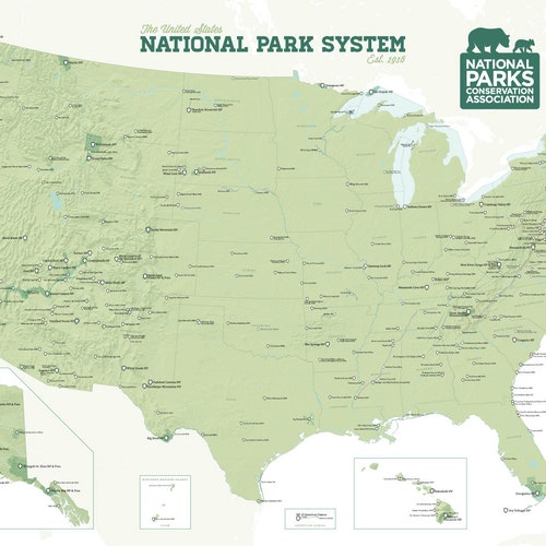US National Park System Units Map 24x36 Poster Etsy Il 500x500.2801731546 4pq0 