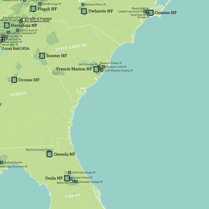 US National Forest System Map 24x36 Poster - Etsy