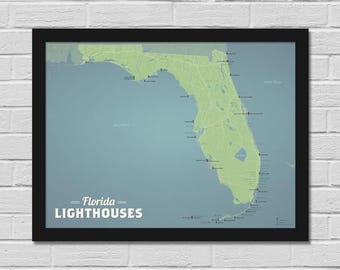 Poster Florida vuurtorens 18 x 24