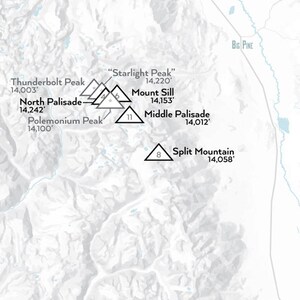 California 14ers Map 18x24 Poster - Il 300x300.1383772303 29h3