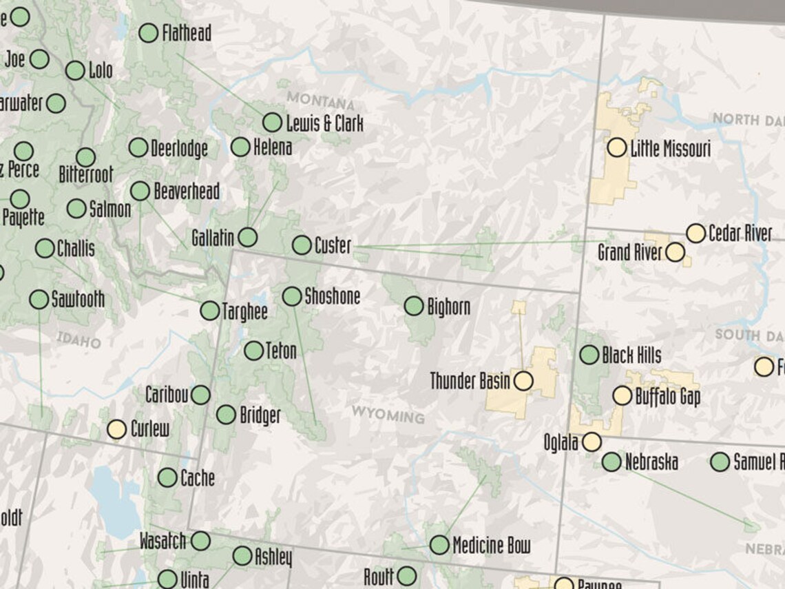 US National Forests Map 18x24 Poster - Il 1140xN.1384855403 9hsy 