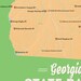 Georgia State Parks Map 11x14 Print - Etsy