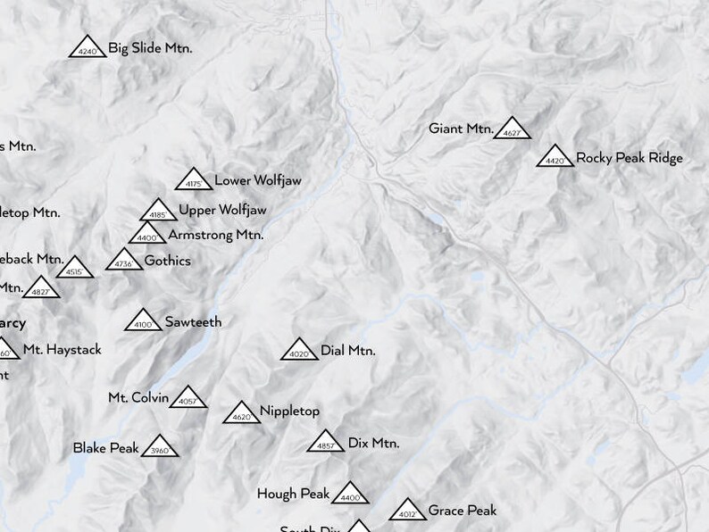 Adirondack High Peaks Map 18x24 - Il 794xN.1258355498 Rmhd