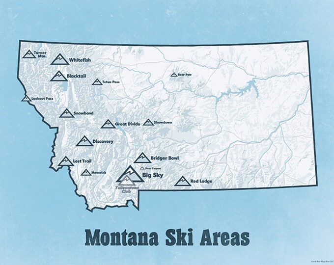 Montana Ski Resorts Map 11x14 Print - Il 680x540.2142068980 Ovet