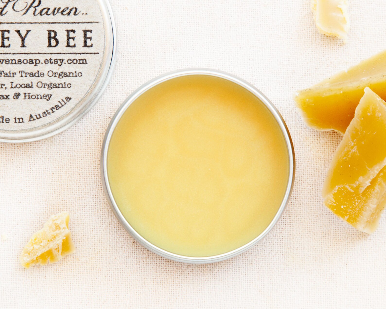 Honey Bee Lip Balm // Handmade With All Natural Herbal Etsy Australia