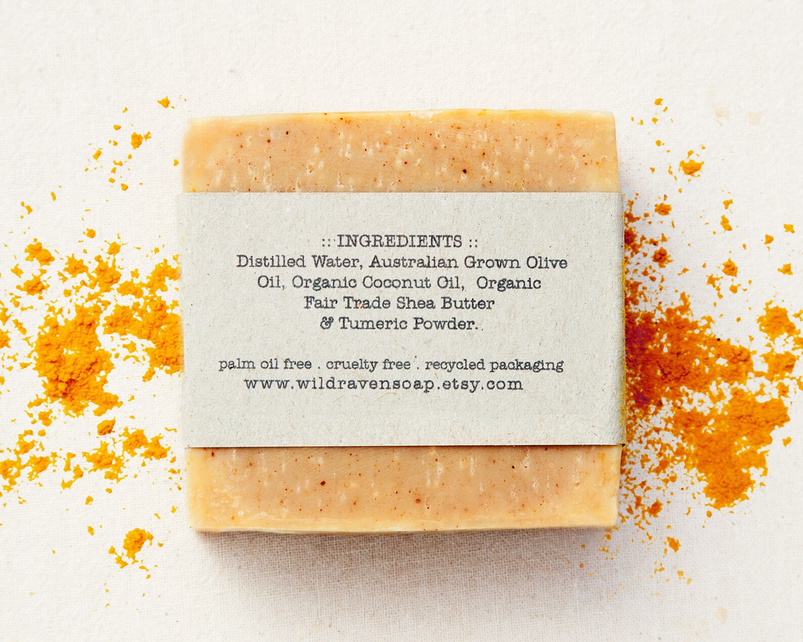 Turmeric Soap // Handmade With All Natural Herbal Ingredients