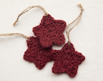 Star Christmas Ornament // Hand Made Crochet Decorations
