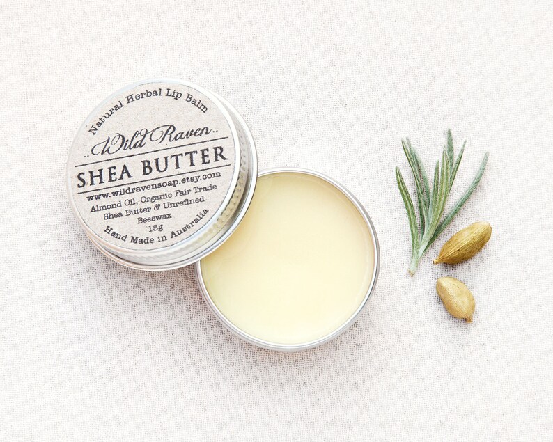 Shea Butter Lip Balm // Handmade With All Natural Herbal Etsy Australia