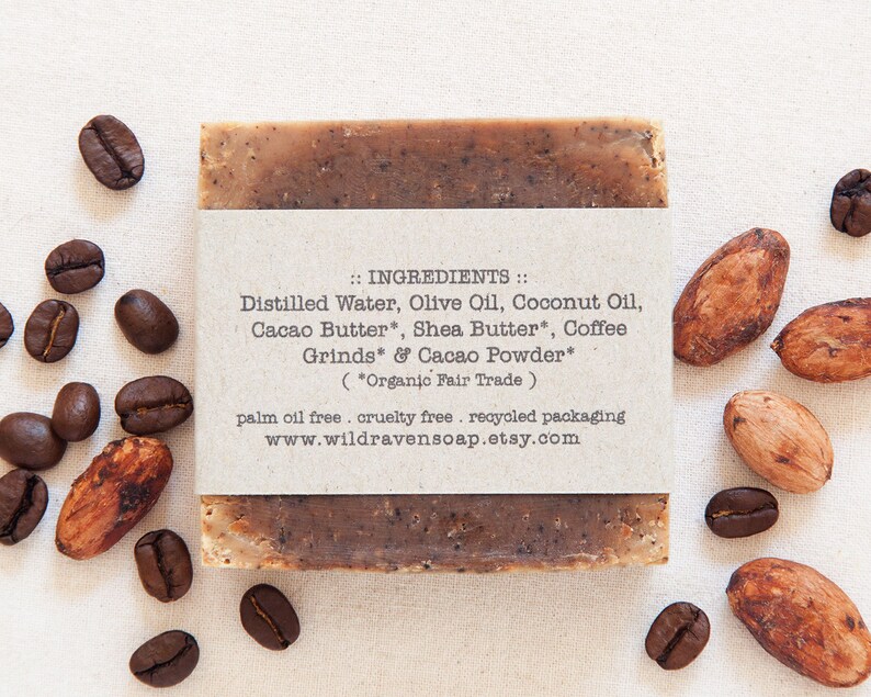 Café Jabón cacao // Hecho a mano con todos los
