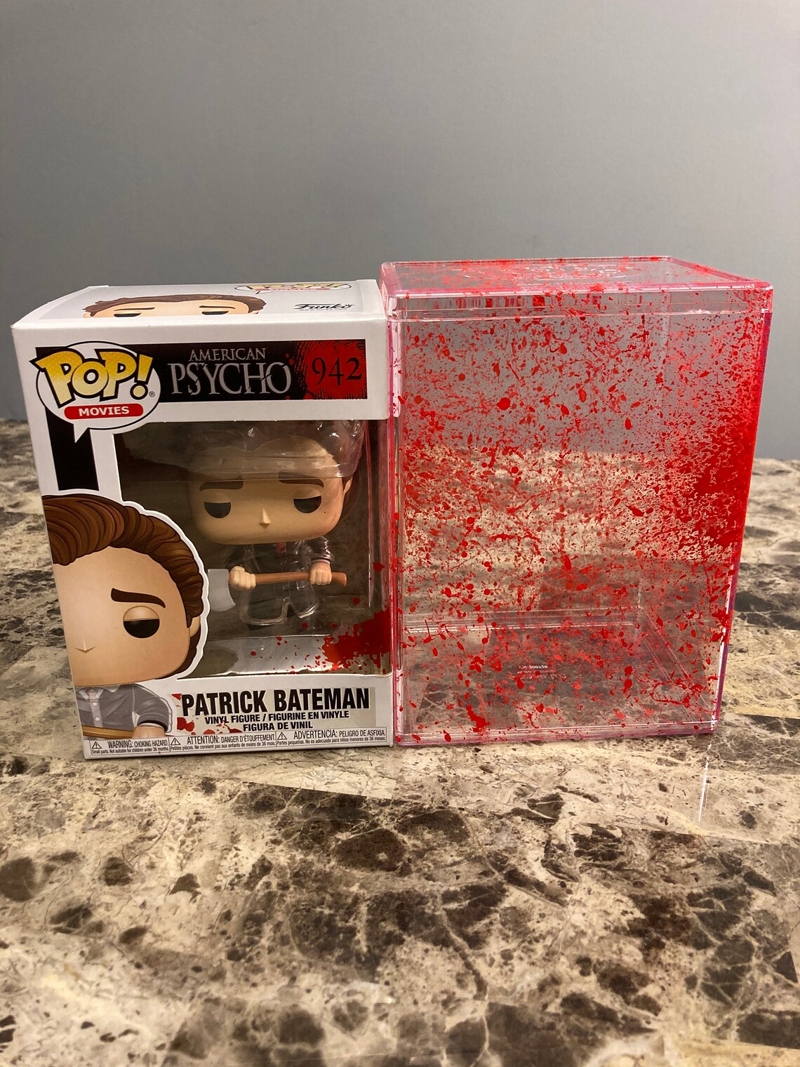 Custom Funko Premium Pop Protector Stack Blood Splatte Hard Etsy