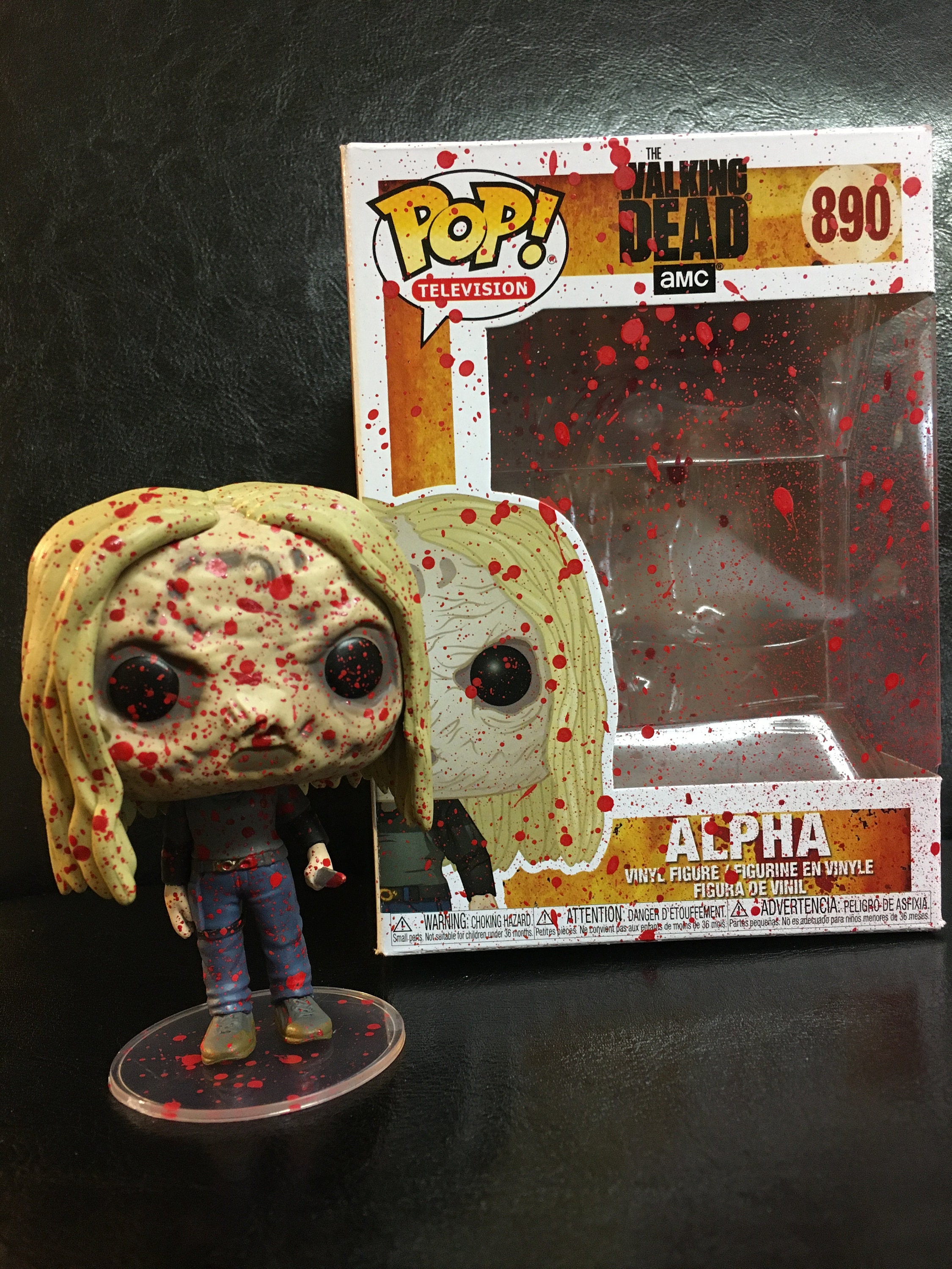 Custom Pop Walking Dead Whisperers Blood Etsy