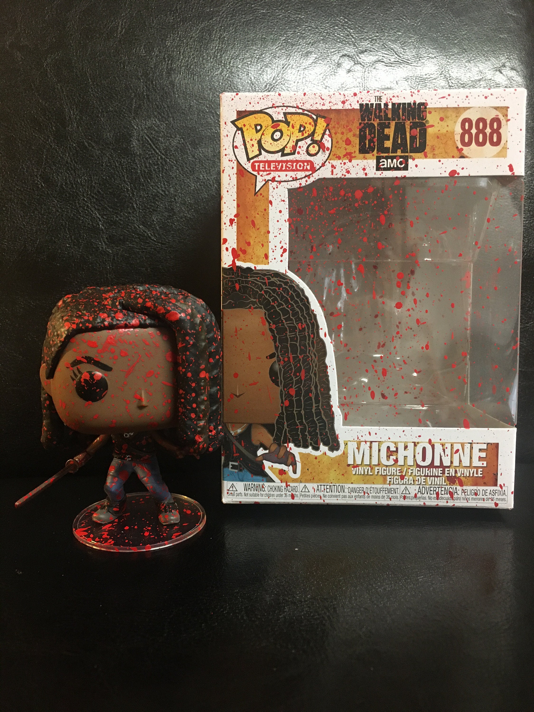 Custom Funko Pop The Walking Dead Michonne Danai Gurira Blood | Etsy