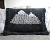 KNITTING PATTERN for The Smoky Mountains Afghan Knitting Blanket Pattern Afghan Pattern Nature Knitting Pattern