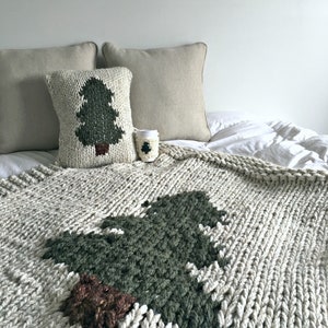 KNITTING PATTERN for the Pine Barrens Afghan Knitting Blanket Pattern Afghan Pattern image 8