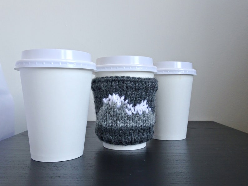 KNITTING PATTERN Knit Coffee Cozy Sleeve Pattern Coffee Cozy Knit Pattern Tea Cozy Starbucks Pattern Smoky Mountains Coffee Cozy image 5