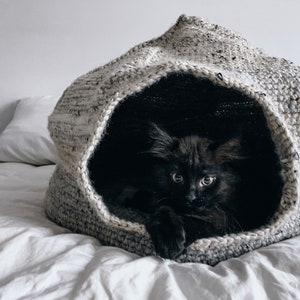 The Dome of Isolation • Crochet Cat Bed Pattern • Crochet Cat Cave • Crochet Cat Home • Crochet Pet Bed Pattern • Crochet Pattern