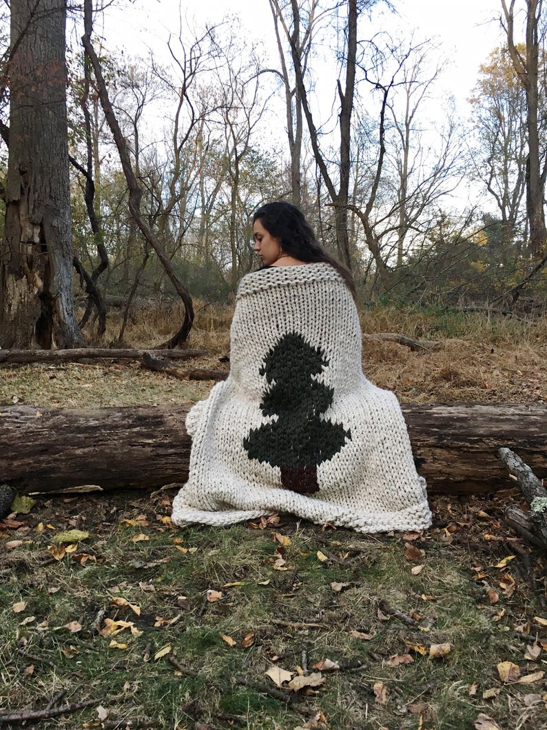 KNITTING PATTERN for the Pine Barrens Afghan Knitting Blanket Pattern Afghan Pattern image 5