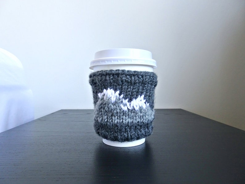 KNITTING PATTERN Knit Coffee Cozy Sleeve Pattern Coffee Cozy Knit Pattern Tea Cozy Starbucks Pattern Smoky Mountains Coffee Cozy image 3