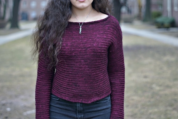 herringbone knit sweater