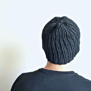 KNITTING PATTERN Men's Beanie Pattern Men's Hat Pattern Knit Hat Pattern Unisex Hat Pattern The Man-eater image 8